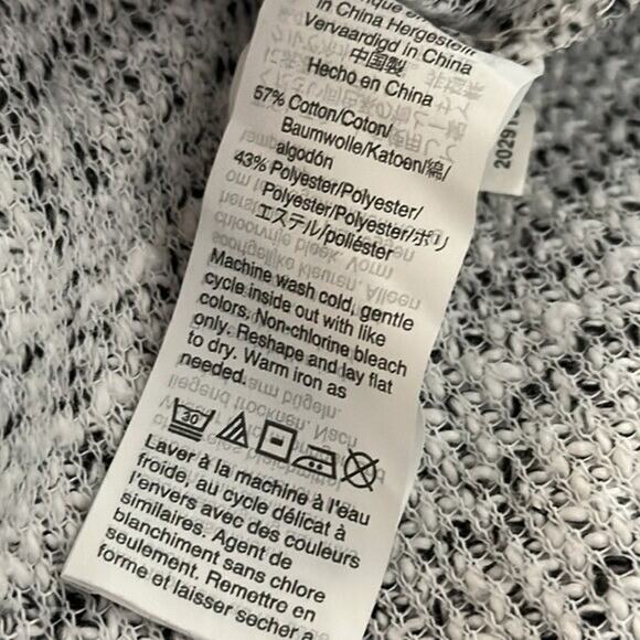 J Crew Mercantile Sweater Womens Medium Gray Knit Marled Tunic Textured Boxy - Picture 10 of 11